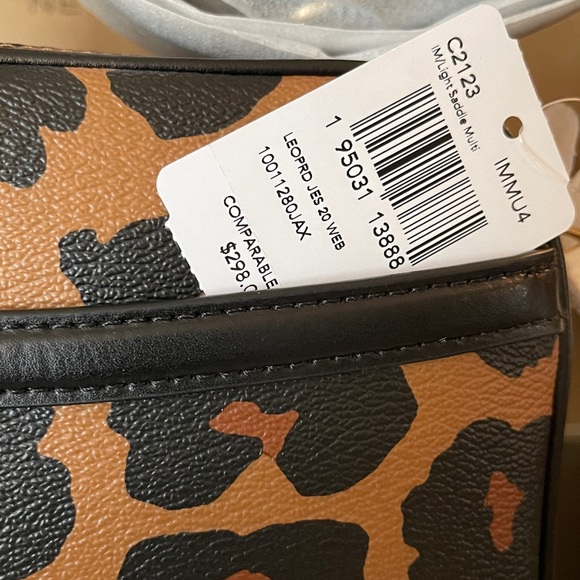 🔥LASToNE🔥Coach Jes 20 Crossbody Leopard Print - Picture 4 of 11